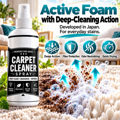 🧼✨ Deep clean carpet spray – lifts tough stains, neutralizes odors instantly!