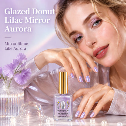 📢📢37% OFF !! ⏰Lilac Glossy Mirror Nail Strengthener