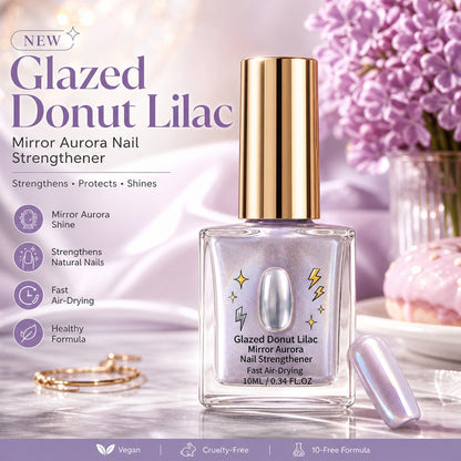 📢📢37% OFF !! ⏰Lilac Glossy Mirror Nail Strengthener