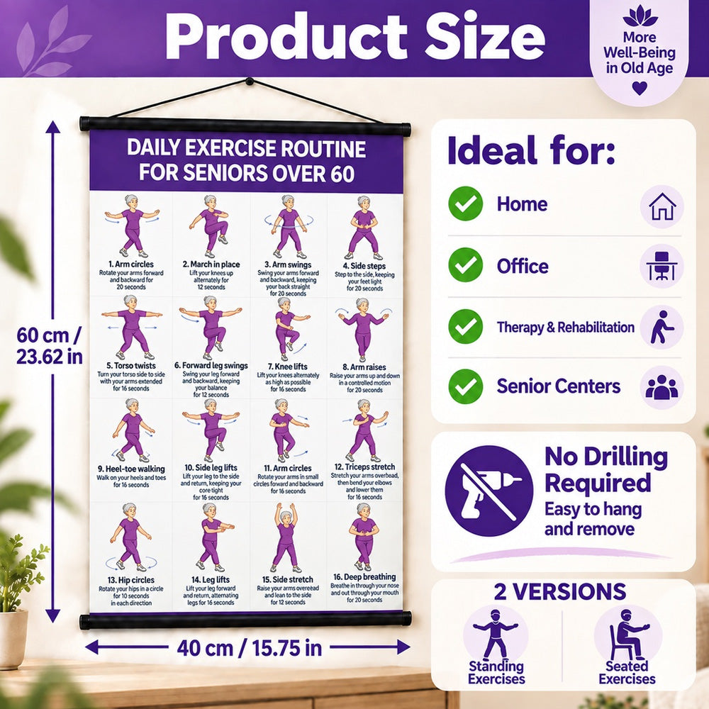 【🔥LIMITED-TIME OFFER – 50% OFF!】🎉 Tai Chi Exercise Poster for Seniors
