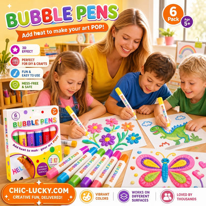 💥🎄 CHRISTMAS GIFT SPECIAL!!🎁🔮Magic Pen – Draw 3D with one stroke!🎄 DIY Bubble Popcorn Drawing Pens 🔥