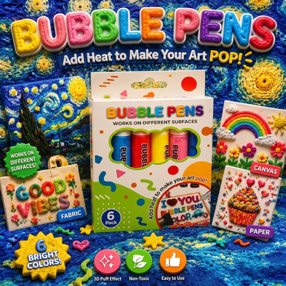 💥🎄 CHRISTMAS GIFT SPECIAL!!🎁🔮Magic Pen – Draw 3D with one stroke!🎄 DIY Bubble Popcorn Drawing Pens 🔥