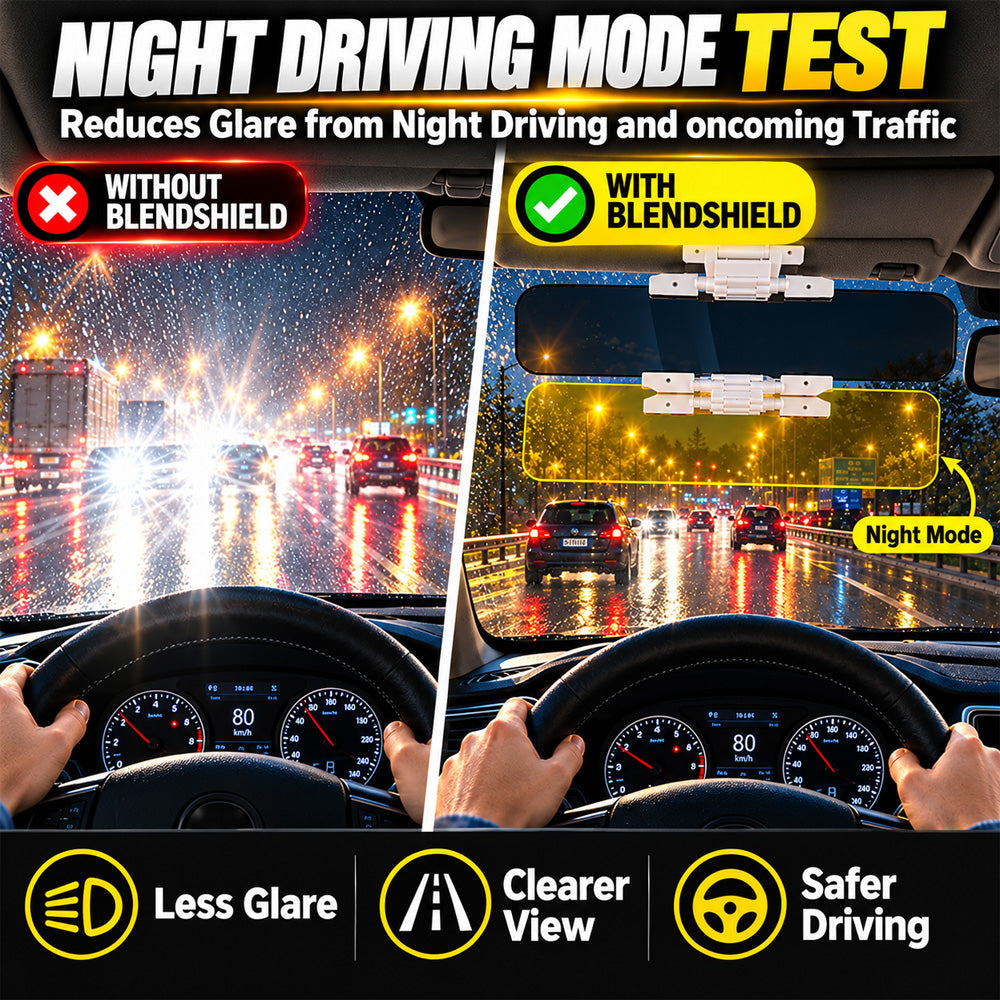 Universal HD Anti-Glare Car Visor for Day & Night-Upgraded Mirror Version
