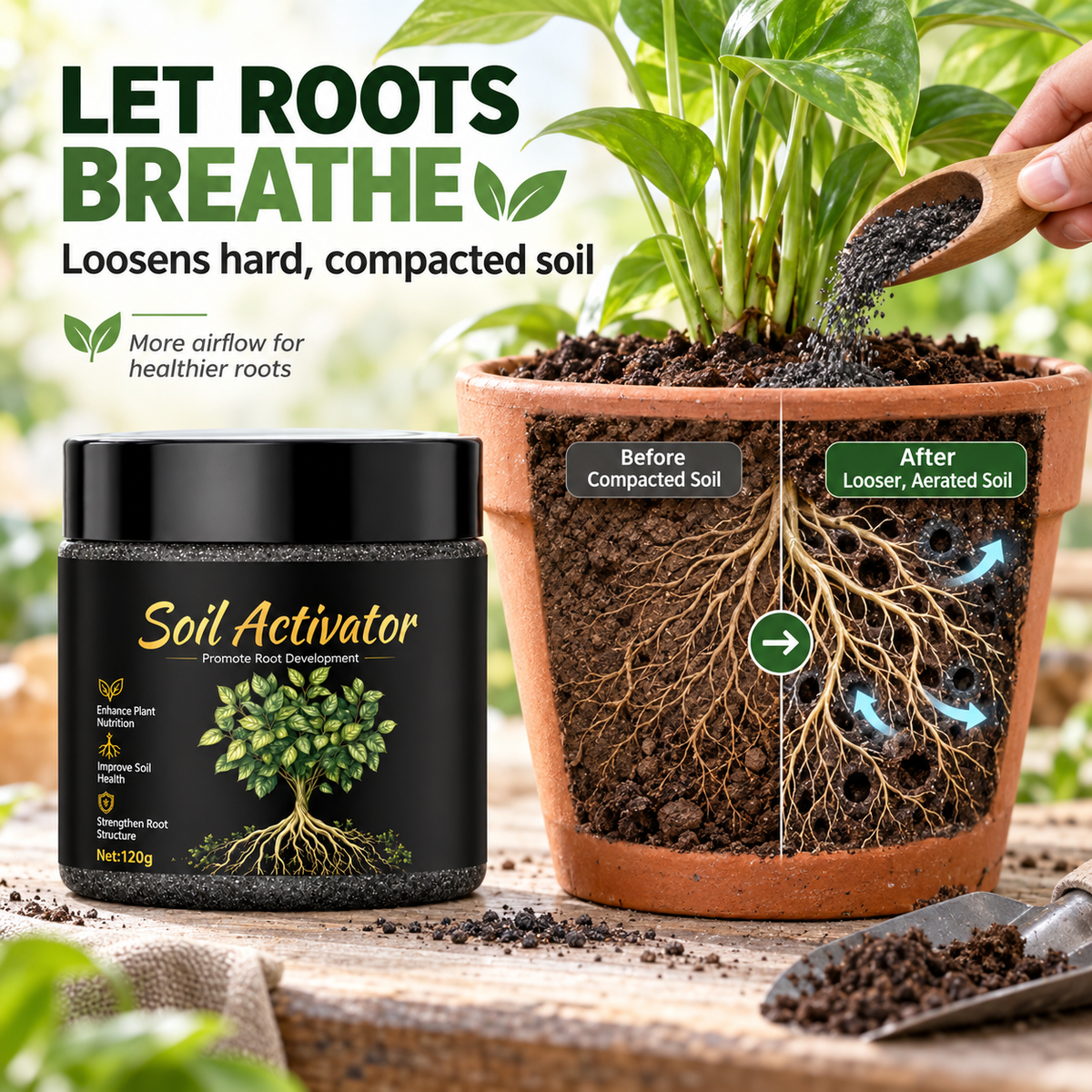 🪴Black Friday Special Offer 🔥 All-in-One Organic Soil Activator for Thriving Roots & Lush Greenery