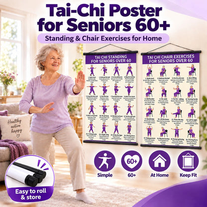 【🔥LIMITED-TIME OFFER – 50% OFF!】🎉 Tai Chi Exercise Poster for Seniors