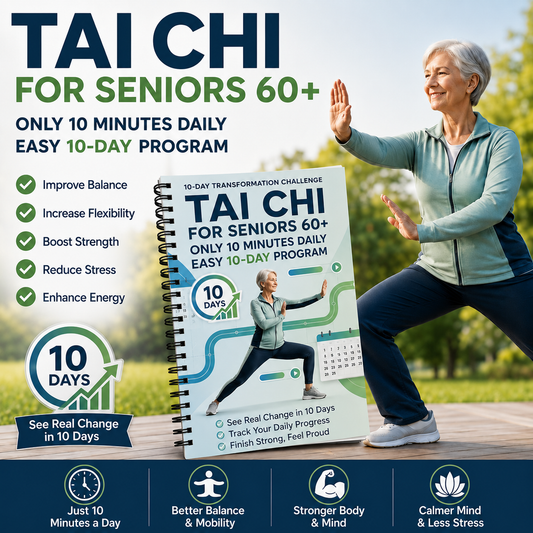☯️10 Days of Tai Chi – 10 Minutes a Day, One Simple Practice at a Time. NOT JUST A BOOK. A SIMPLE ROUTINE YOU CAN STICK TO.