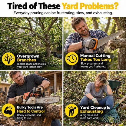 🪚🌳6-inch Cordless Mini Chainsaw with 2 Batteries🪵