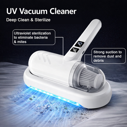 upsell-🎉Flash Sale(🚀50%OFF)⚡50K+ SOLD!💝Bed vacuum cleaner with UV-C light – beating, vacuuming, and UV sterilization all in one!💥