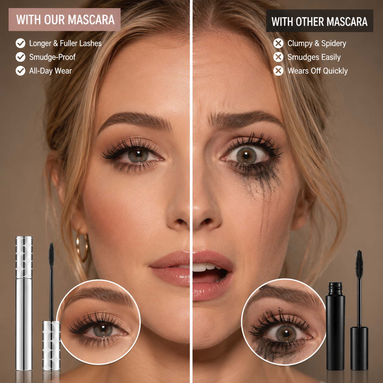 Waterproof Fiber Mascara🎉Nie wieder Pandaaugen – Perfekte Wimpern den ganzen Tag.