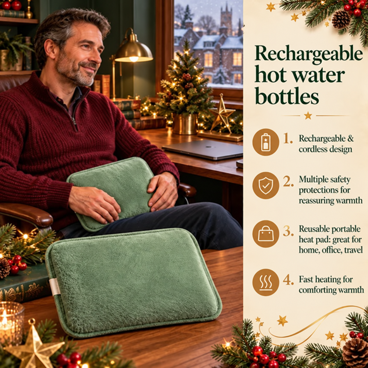 🎄Christmas Sale! LAST DAY ONLY! ⏰Rechargeable hot water bottles, heat packs, explosion-proof heat pads