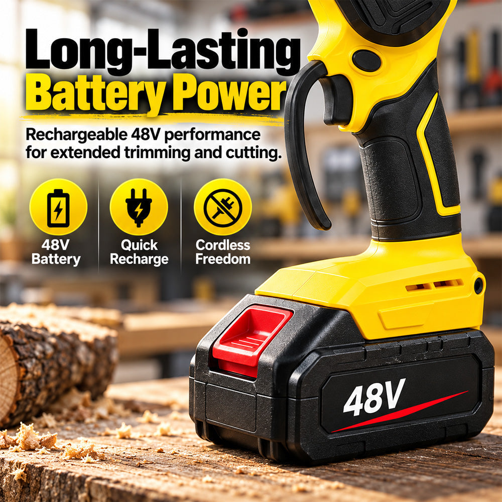 🪚🌳6-inch Cordless Mini Chainsaw with 2 Batteries🪵