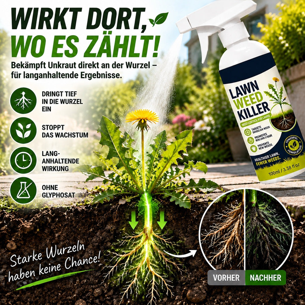 🌿🔥 50 % RABATT🔥 🌿 Unkraut-Stop – Sprühen statt Jäten | Gezielt bis in den Wurzelbereich