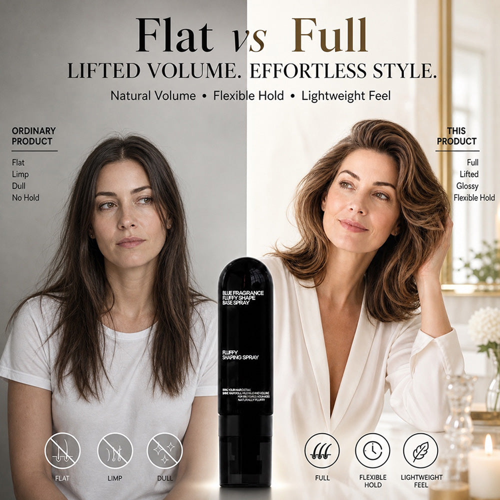 90ml Fluffy Hair Shaping Spray Long Lasting Volumizing Mist with Peach Fragrance