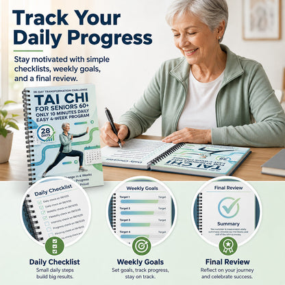 ☯️10 Days of Tai Chi – 10 Minutes a Day, One Simple Practice at a Time. NOT JUST A BOOK. A SIMPLE ROUTINE YOU CAN STICK TO.