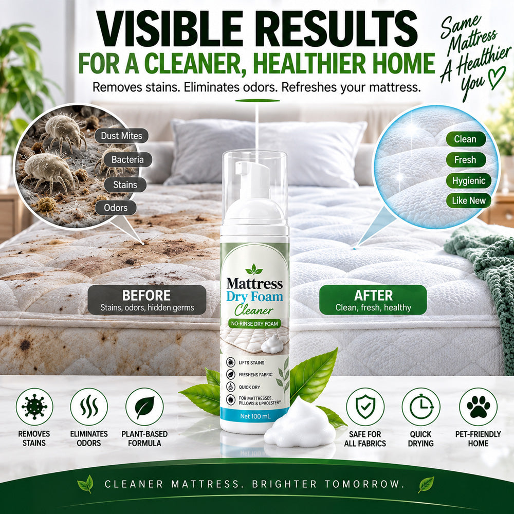 No-Rinse Mattress Dry Foam Cleaner