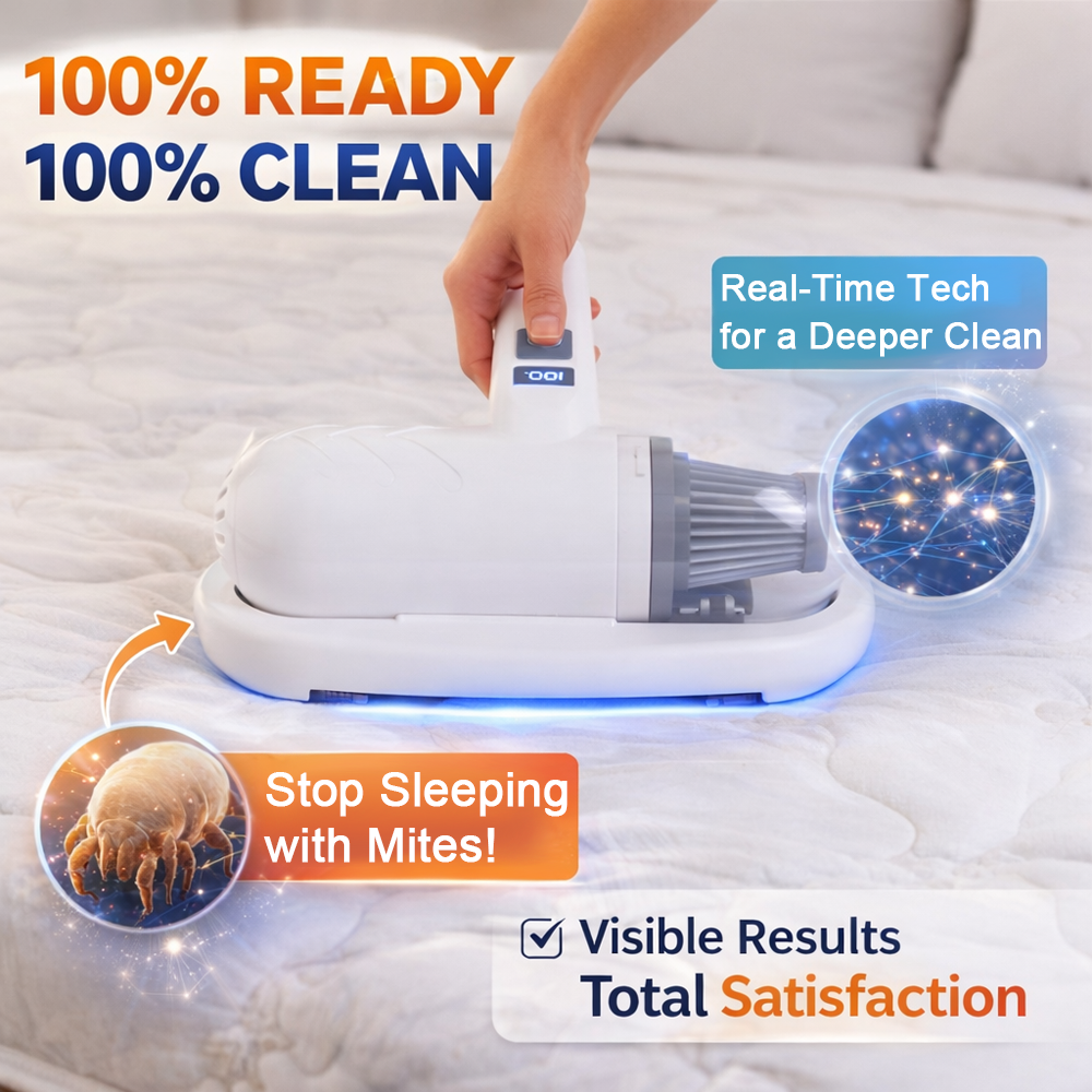 upsell-🎉Flash Sale(🚀50%OFF)⚡50K+ SOLD!💝Bed vacuum cleaner with UV-C light – beating, vacuuming, and UV sterilization all in one!💥