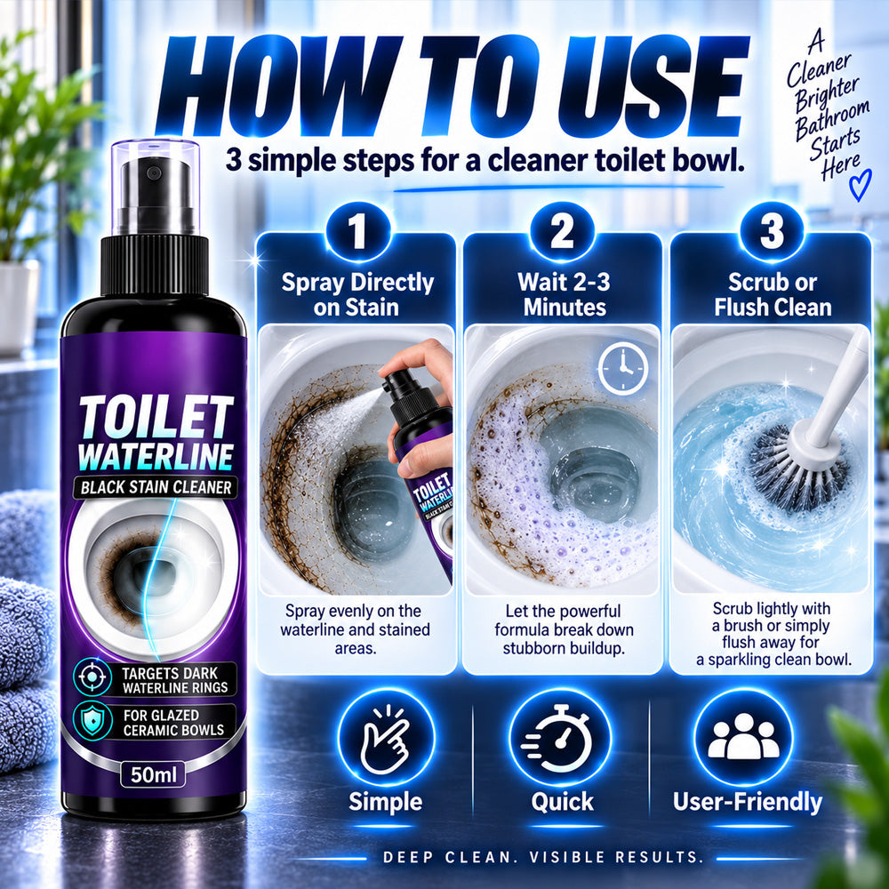🥳2026 HOT SALE🥳💞60K+ SOLD! 🚽🌟 Waterline Cleaner – concentrated blue gel clings to vertical stains, dissolves stubborn limescale. Targeted clean – no harsh scrubbing! ✅💚