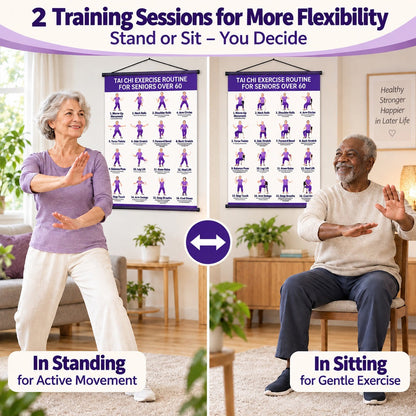 【🔥LIMITED-TIME OFFER – 50% OFF!】🎉 Tai Chi Exercise Poster for Seniors