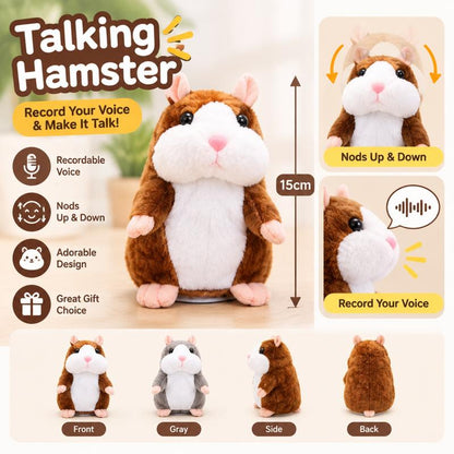 🐹🐹Black Friday Deal 🔥 ✨Talking Hamster Plush – repeats whatever you say, auto head-shaking, hilarious fun for kids & adults.🎁