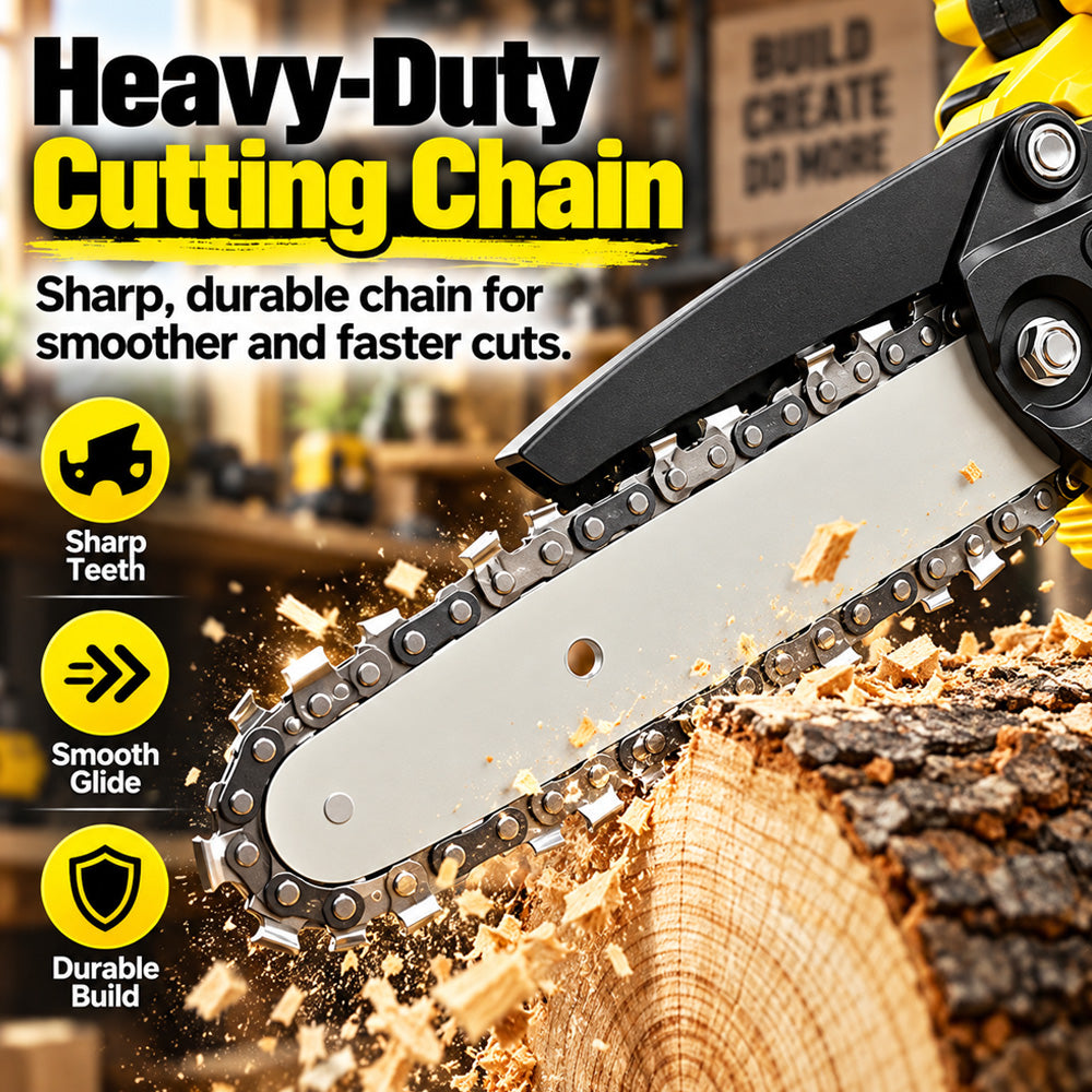 🪚🌳6-inch Cordless Mini Chainsaw with 2 Batteries🪵