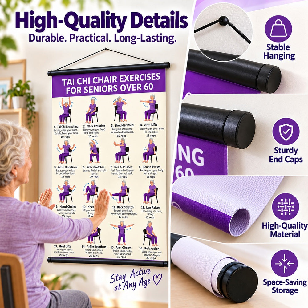 【🔥LIMITED-TIME OFFER – 50% OFF!】🎉 Tai Chi Exercise Poster for Seniors