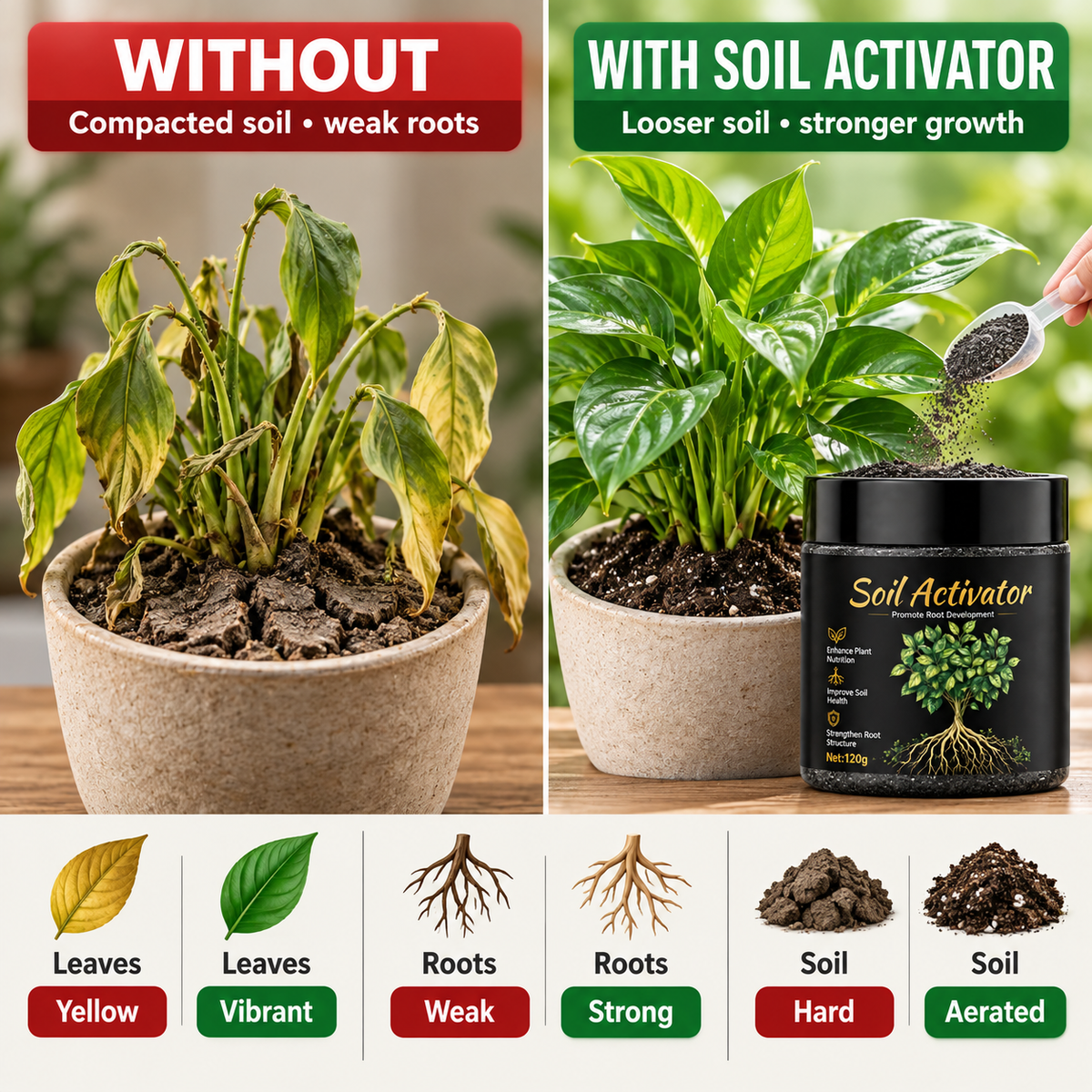 🪴Black Friday Special Offer 🔥 All-in-One Organic Soil Activator for Thriving Roots & Lush Greenery