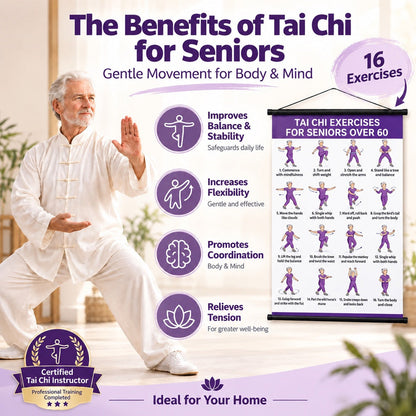 【🔥LIMITED-TIME OFFER – 50% OFF!】🎉 Tai Chi Exercise Poster for Seniors