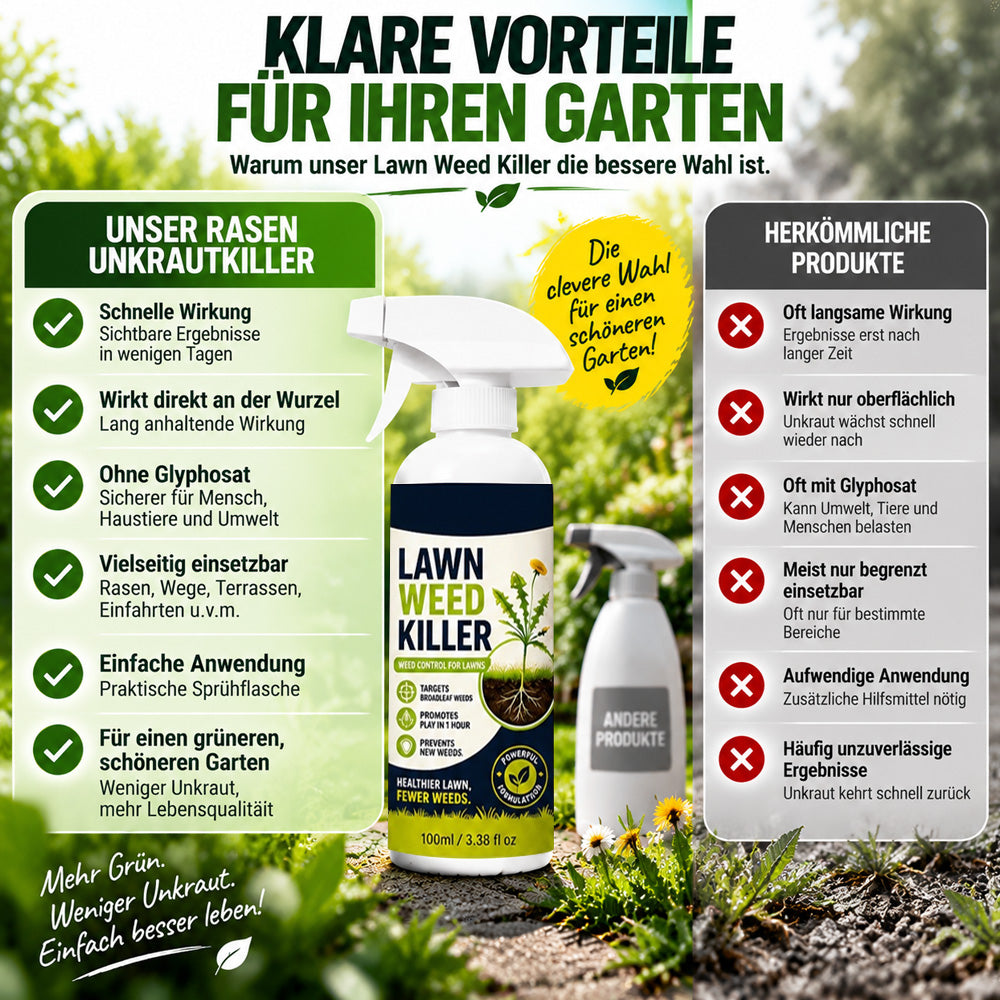 🌿🔥 50 % RABATT🔥 🌿 Unkraut-Stop – Sprühen statt Jäten | Gezielt bis in den Wurzelbereich