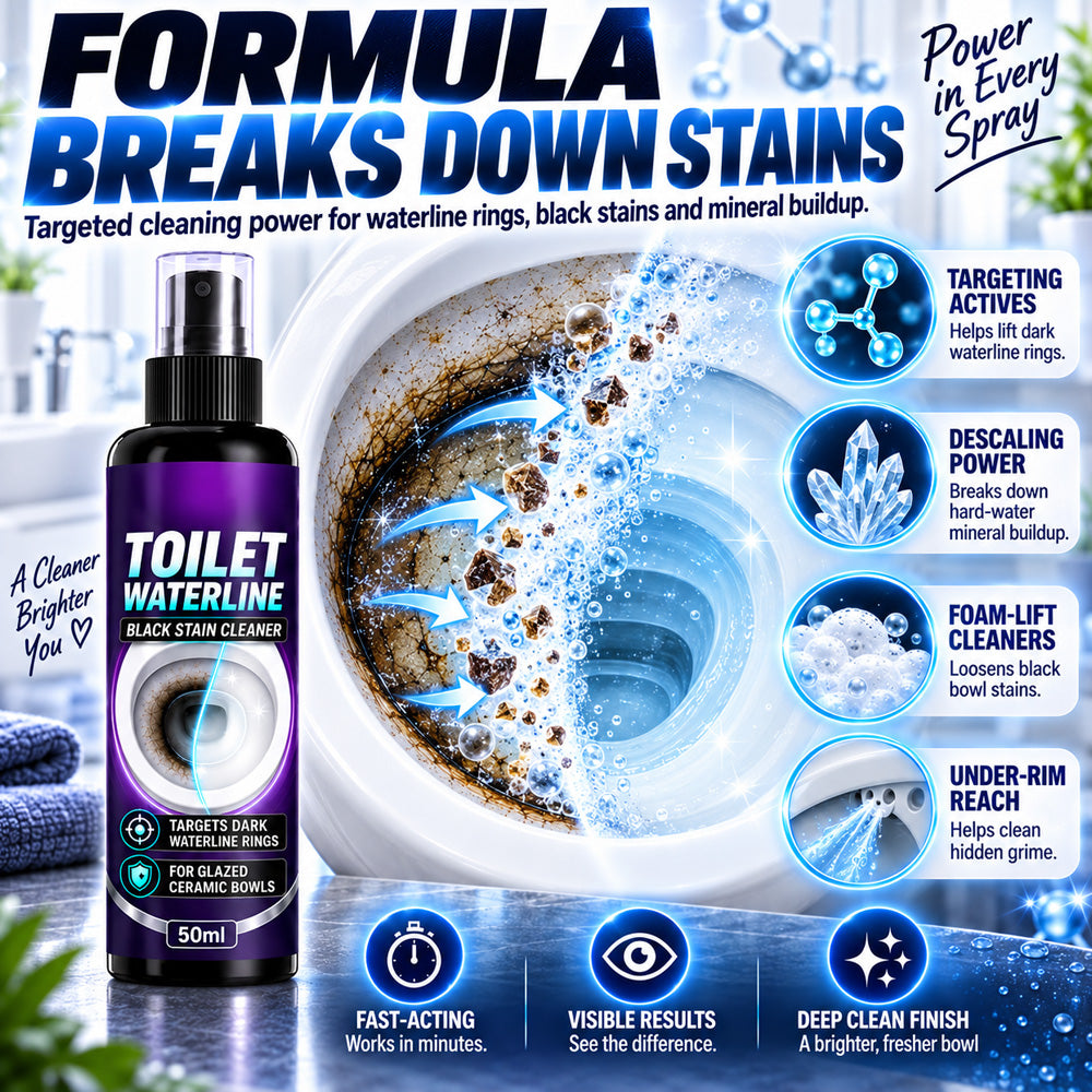 🥳2026 HOT SALE🥳💞60K+ SOLD! 🚽🌟 Waterline Cleaner – concentrated blue gel clings to vertical stains, dissolves stubborn limescale. Targeted clean – no harsh scrubbing! ✅💚