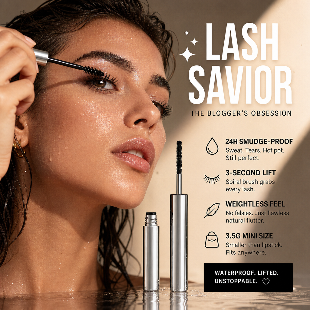 Waterproof Fiber Mascara🎉Nie wieder Pandaaugen – Perfekte Wimpern den ganzen Tag.