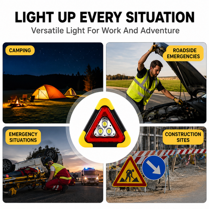 🚗3-in-1 Solar Emergency Light for Cars & Camping 🆘