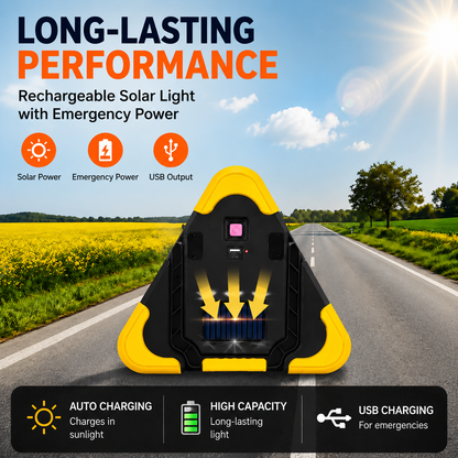 🚗3-in-1 Solar Emergency Light for Cars & Camping 🆘