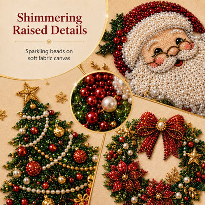 ⏳🎁💎DIY Christmas Pearl Diamond Art Kit🎨Relaxing & Beginner-Friendly🧘
