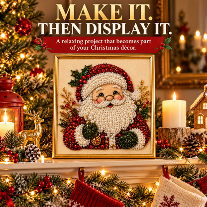 ⏳🎁💎DIY Christmas Pearl Diamond Art Kit🎨Relaxing & Beginner-Friendly🧘