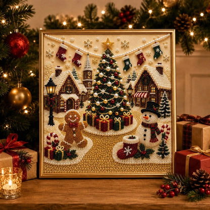 ⏳🎁💎DIY Christmas Pearl Diamond Art Kit🎨Relaxing & Beginner-Friendly🧘
