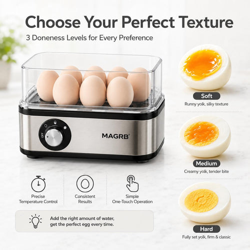🎄 Christmas Special Offer🥚Multifunctional Egg Steamer with Clear Lid