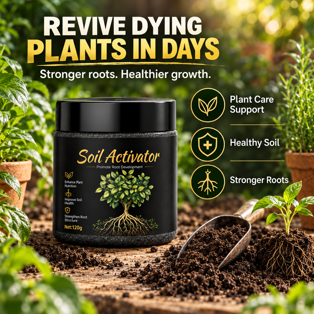 🪴Black Friday Special Offer 🔥 All-in-One Organic Soil Activator for Thriving Roots & Lush Greenery