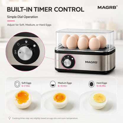 🎄 Christmas Special Offer🥚Multifunctional Egg Steamer with Clear Lid