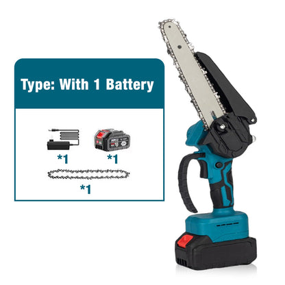 🪚🌳6-inch Cordless Mini Chainsaw with 2 Batteries🪵