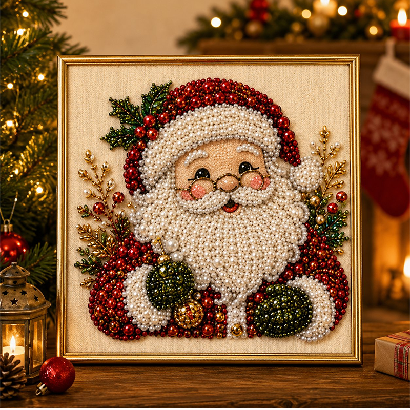 ⏳🎁💎DIY Christmas Pearl Diamond Art Kit🎨Relaxing & Beginner-Friendly🧘