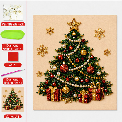 ⏳🎁💎DIY Christmas Pearl Diamond Art Kit🎨Relaxing & Beginner-Friendly🧘