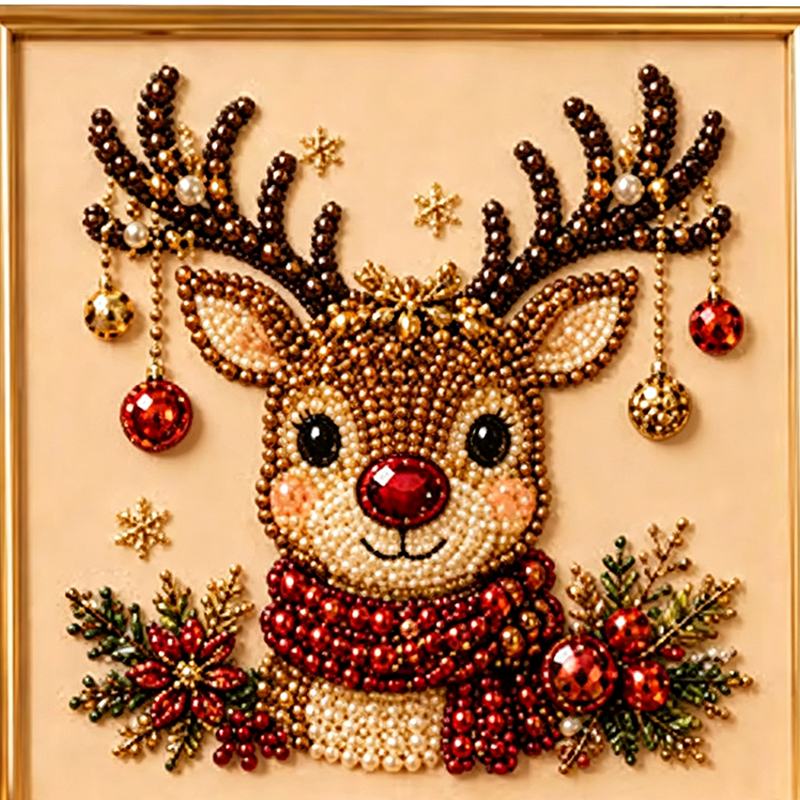 ⏳🎁💎DIY Christmas Pearl Diamond Art Kit🎨Relaxing & Beginner-Friendly🧘