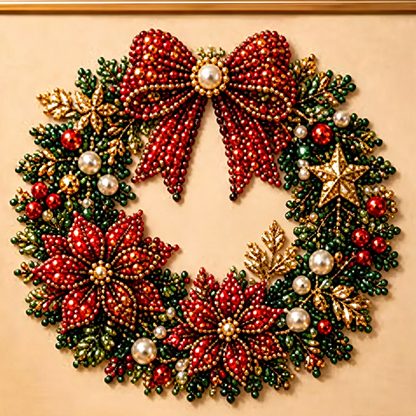 ⏳🎁💎DIY Christmas Pearl Diamond Art Kit🎨Relaxing & Beginner-Friendly🧘