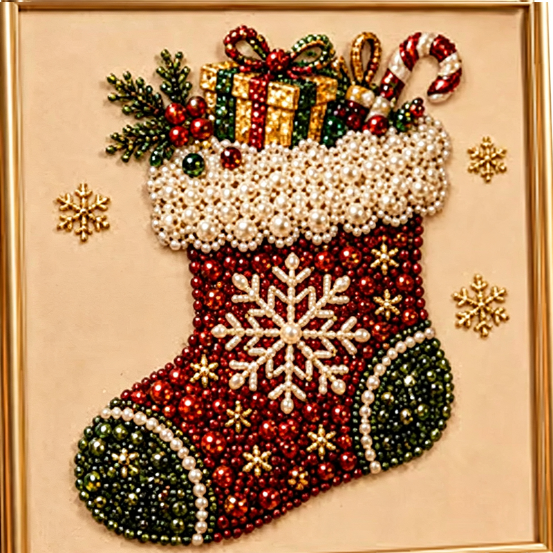 ⏳🎁💎DIY Christmas Pearl Diamond Art Kit🎨Relaxing & Beginner-Friendly🧘