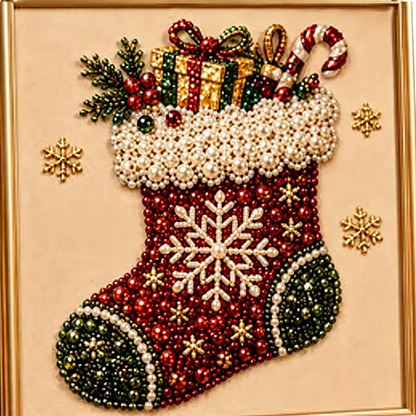 ⏳🎁💎DIY Christmas Pearl Diamond Art Kit🎨Relaxing & Beginner-Friendly🧘