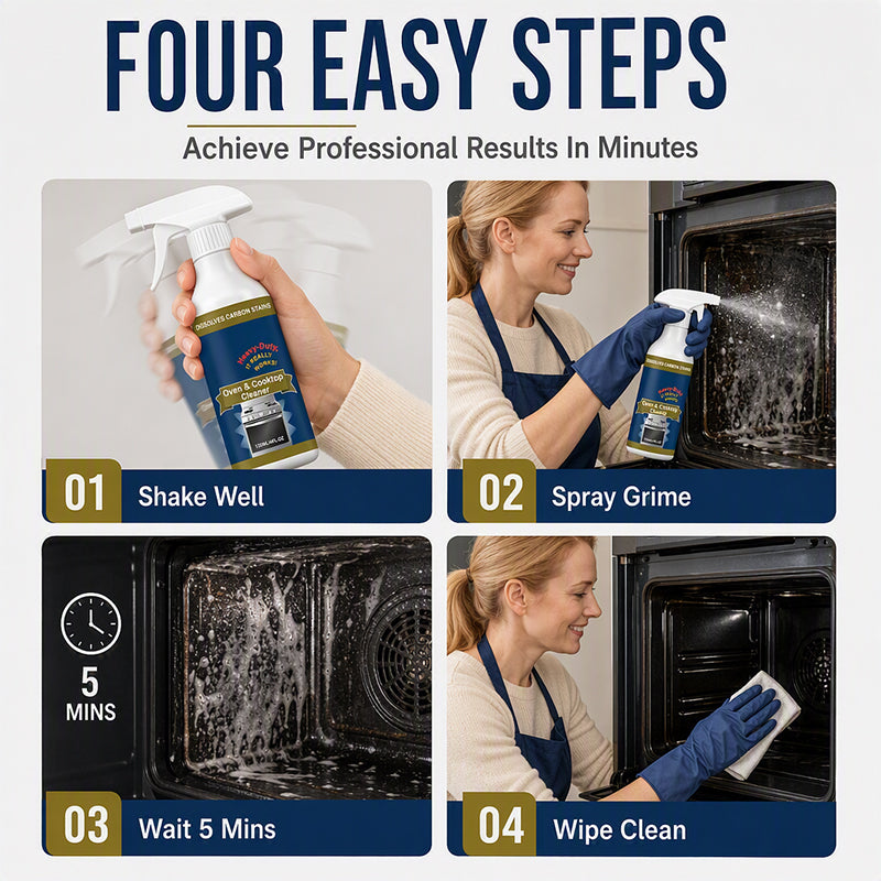 💥  BUY 2 GET 1 FREE!🌻Heavy Duty Oven & Cooktop Cleaner Spray – Dissolves Grease in 5 Mins, No Scrubbing & Eliminates Odors 🔥