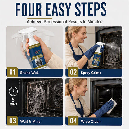 💥  BUY 2 GET 1 FREE!🌻Heavy Duty Oven & Cooktop Cleaner Spray – Dissolves Grease in 5 Mins, No Scrubbing & Eliminates Odors 🔥