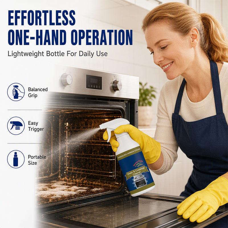 💥  BUY 2 GET 1 FREE!🌻Heavy Duty Oven & Cooktop Cleaner Spray – Dissolves Grease in 5 Mins, No Scrubbing & Eliminates Odors 🔥