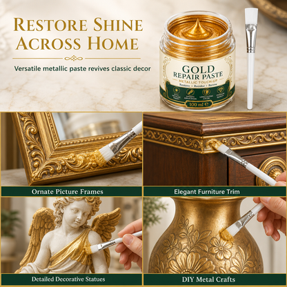 🔥 Black Friday Special Offers🔥Gold Metallic Refinishing Repair Paste with Brush
