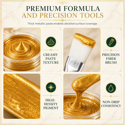 🔥 Black Friday Special Offers🔥Gold Metallic Refinishing Repair Paste with Brush